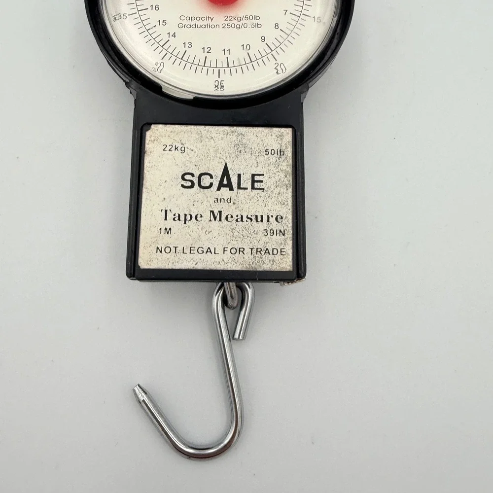 Berkley Scale and Tape Measure Fishing Luggage Weight Hook - Picture 2 of 7